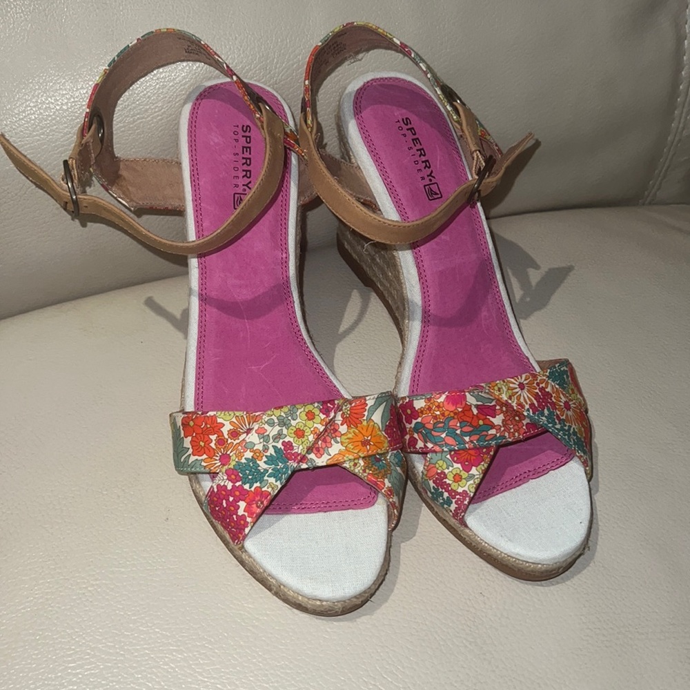 Sperry top-slider Saylor platform sandals Sz 9M